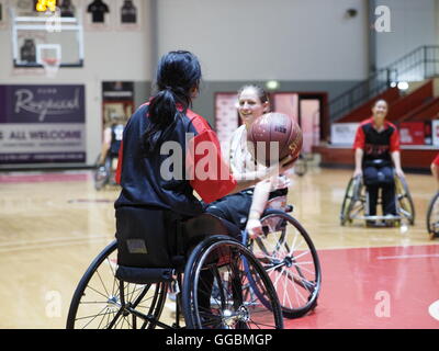 Womens National-Rollstuhl-Basketball-Liga 2016 Stockfoto