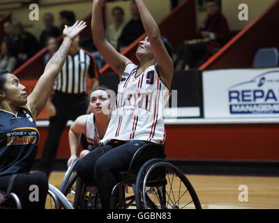 Womens National-Rollstuhl-Basketball-Liga 2016 Stockfoto