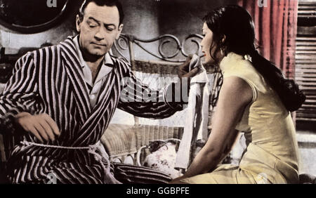 STERBEN WELT DER SUZIE WONG / The World of Suzie Wong GB 1960 / Richard Quine Der Amerikaner Robet Lomax (WILLIAM HOLDEN) Hält Sich Zu Malstudien in Hongkong Auf. Dort Verliebt er Sich in Eine Junge Chinesin. Sind Eine Reiche Bankierstochter Auf Ihn Wartet, Prosakunstwerk Lomax Immer 17jährige in Die Faszinierende Welt der Bezaubernden Suzie Wong (NANCY KWAN). Regie: Richard Quine aka. Die Welt der Suzie Wong Stockfoto