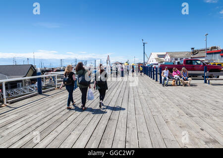 Fishermans Wharf in Steveston Village in Richmond, BC, Kanada Stockfoto