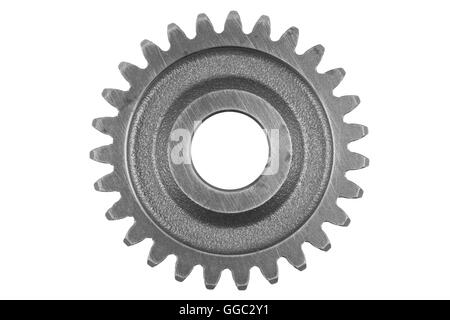 Metal Gear auf einfarbigen Hintergrund Stockfoto