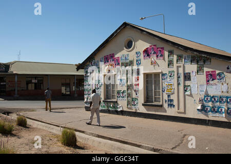 Sambia, Afrika General August 2016 Straße Wahlplakate Stockfoto