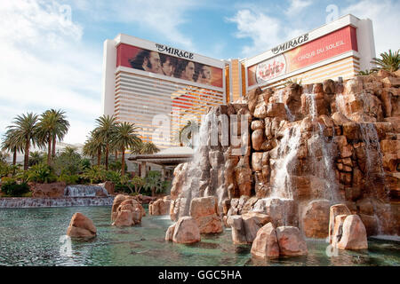 The Mirage, Las Vegas - 13. Januar 2015: The Mirage 1989 eröffnet. Stockfoto