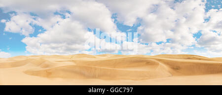 Dünen bei Sonnenuntergang in der Wüste Sahara Stockfoto