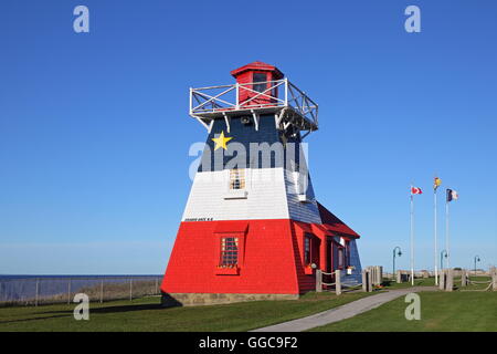 Geographie/Reisen, Kanada, New Brunswick, Grande-Anse, Grande-Anse Licht (Besucherzentrum), Grande-Anse, Bucht von Chaleur, Additional-Rights - Clearance-Info - Not-Available Stockfoto