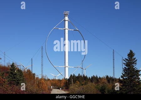 Geographie/Reisen, Kanada, Québec, Chibougamau, Éole, Windkraftanlage mit vertikaler Achse, Chibougamau, Additional-Rights - Clearance-Info - Not-Available Stockfoto