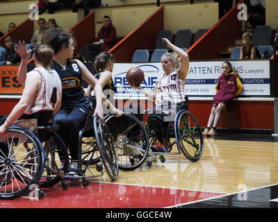 Womens National-Rollstuhl-Basketball-Liga 2016 Stockfoto