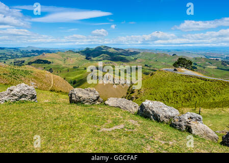 Ansicht von Te Mata Peak Hawkes Bay Neuseeland Stockfoto