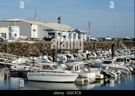 Hafen von Port-Bourgenay, Talmont Saint Hilaire, Vendee, Pays de la Loire, Frankreich Stockfoto