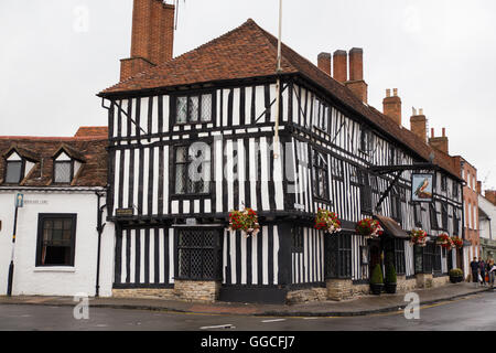 Fachwerkbauten in Stratford-Upon-Avon. Stockfoto