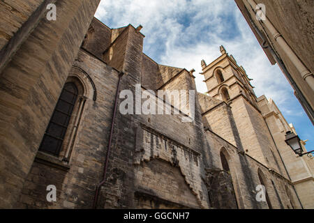 Blick auf die Kathedrale von Montpellier in Frankreich Stockfoto