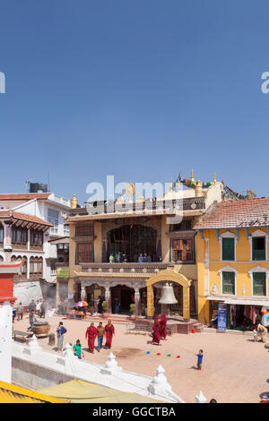 Guru Lhakhang Tamang Gompa buddhistische Tempel, Bouddhanath, Kathmandu, Nepal Stockfoto