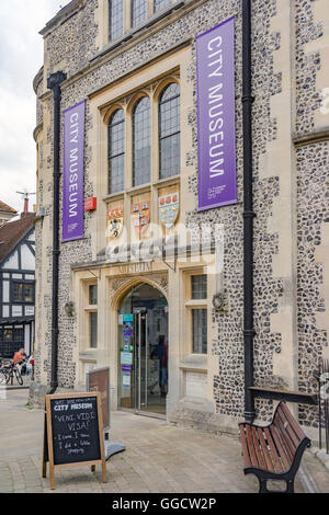 Stadtmuseum in WInchester Stockfoto