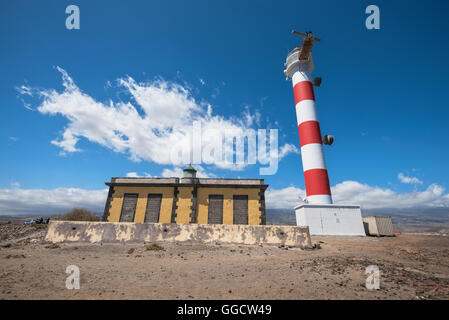 Leuchtturm In Punta de Abona, Süden der Insel Teneriffa, Kanarische Insel, Spanien. Stockfoto