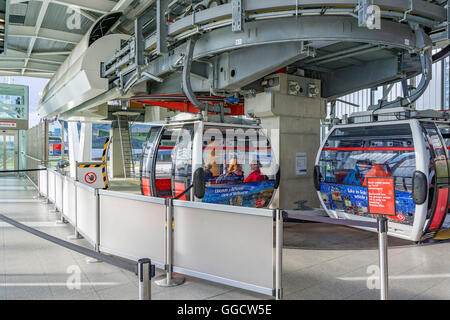 Die Emirates Airline-Seilbahn in London Stockfoto