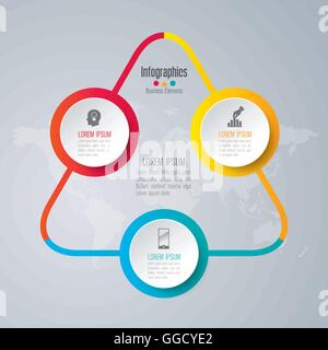 Infografiken Vorlage Vektor Illustration und Business-Icons. Stock Vektor