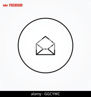 Lesen Sie e-Mail-Vektor-Symbol. Offene Mail Vektor Icon. Vektor Briefsymbol. Stock Vektor