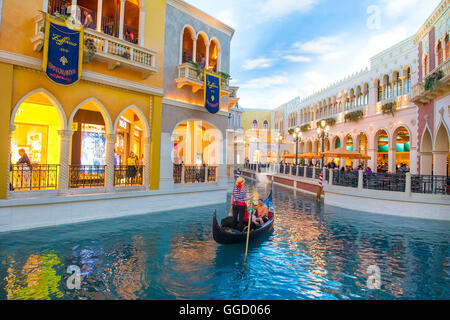 Das Innere des venezianischen Hotel & Casino in Las Vegas Stockfoto