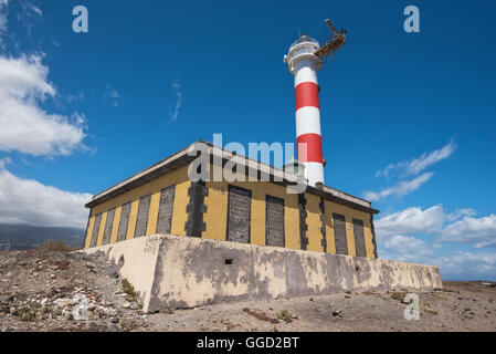 Leuchtturm In Punta de Abona, Süden der Insel Teneriffa, Kanarische Insel, Spanien. Stockfoto