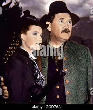 SISSI - DIE JUNGE KAISERIN / Österreich 1956 / Ernst Marischka Sissi (ROMY SCHNEIDER) Und Ihr Vater, Herzog Max (GUSTAV KNUTH) Regie: Ernst Marischka Stockfoto