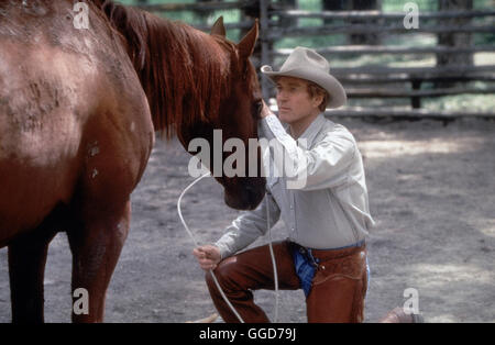 DER PFERDEFlöstERER / The Horse Whisperer USA 1998 / Robert Redford Pferdeflösterer Tom Booker (ROBERT REDFORD)-Regie: Robert Redford aka. Der Pferdeflüsterer Stockfoto