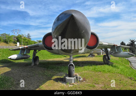 Gloster Javelin FAW 9 in einem Flugzeug boneyard Stockfoto