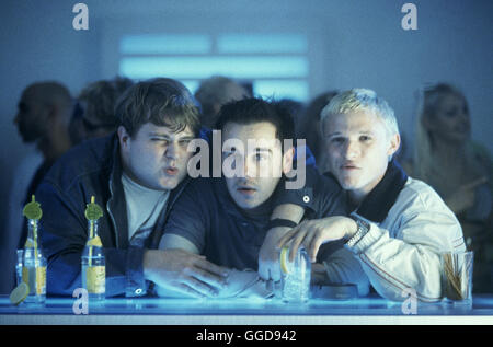 ABSOLUTE GIGANTEN / D 1999 / Sebastian Schipper ANTOINE MONOT JR. (Walter), FRANK GIERING (Floyd), FLORIAN LUKAS (Ricco)-Regie: Sebastian Schipper Stockfoto