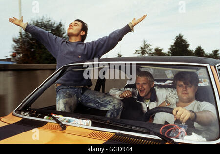 ABSOLUTE GIGANTEN / D 1999 / Sebastian Schipper FLORIAN LUKAS (Ricco), FRANK GIERING (Floyd), ANTOINE MONOT JR. (Walter)-Regie: Sebastian Schipper Stockfoto