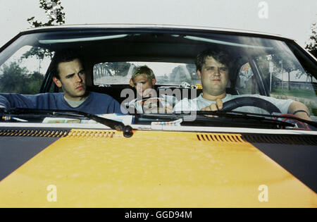 ABSOLUTE GIGANTEN / D 1999 / Sebastian Schipper FRANK GIERING (Floyd), FLORIAN LUKAS (Ricco), ANTOINE MONOT JR. (Walter)-Regie: Sebastian Schipper Stockfoto