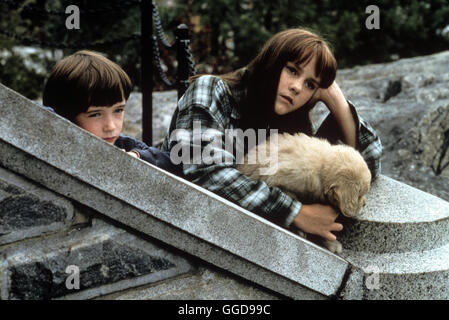 SEITE AN SEITE / Stiefmutter USA 1998 / Chris Columbus Ben (LIAM AIKEN) Und Anna (JENA MALONE) Haben von Isabel Einen Kleinen Hund Geschenkt Bekommen, Doch sterben Kinder Bleiben Skeptisch. Regie: Chris Columbus aka. Stiefmutter Stockfoto