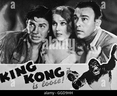 KING KONG UND DIE WEISSE FRAU / King Kong USA 1933 / Merian C. Cooper, E.B.Schoedsack Bild: BRUCE CABOT (Jack Driscoll), FAY WRAY (Ann Darrow), ROBERT ARMSTRONG(Carl Denham) Regie: Merian C. Cooper, E.B.Schoedsack aka. King Kong Stockfoto