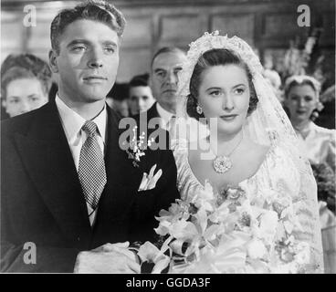 DU LEBST NOCH / Sorry, falsche Nummer USA 1948 / Anatole Litvak Bild: BURT LANCASTER als Henry Stevenson Und BARBARA STANWYCK als Leona Stevenson Regie: Anatole Litvak aka. Sorry, falsche Nummer Stockfoto