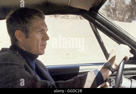 BULLITT / Bullitt USA 1968 / Peter Yates Als der von Ihm Bewachte Kronzeuge Gegen Das Organisierte Verbrechen Erschossen Wird, Hält Lieutenant Frank Bullitt (STEVE McQUEEN) den Mord Zunächst Geheim, um Auf heraus Faust Ermitteln Zu Können. Regie: Peter Yates aka. Bullitt Stockfoto