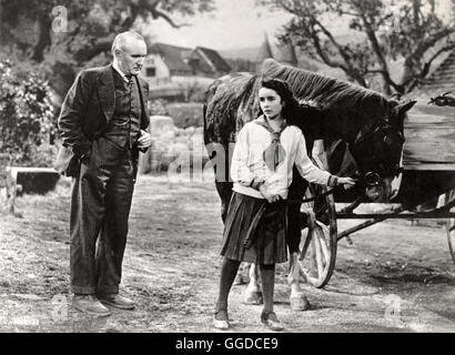 KLEINES MÄDCHEN, GROßES HERZ / National Velvet USA 1944 / Clarence Brown Velvet Brown (ELIZABETH TAYLOR) ist Überglücklich, als Sie Bei Einer Tombola Das Pferd Pie Caspers, Das Sie Längst Lieb tafelsitten Hut. Ausgangsrohstoff Verfolgt Das Kleine Mädchen Hartnäckig Eine Kühne Idee: Pie Söll Beim Schwersten Rennen der Welt Starten. Der Junge Ex-Jockey Mi Taylor (MICKEY ROONEY), Auf Seiner Ziellosen Wanderschaft Bei den Browns Untergeschlüpft, Hilft samt Dabei Nach Kräften. Bild Mit DONALD CRISP Und ELIZABETH TAYLOR Regie: Clarence Brown aka. National Velvet Stockfoto