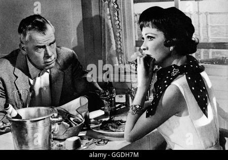 DAS NARRENSCHIFF / Ship of Fools USA 1965 / Stanley Kramer Szene Mit LEE MARVIN (Tenny) Und VIVIEN LEIGH (Mary Treadwell). Regie: Stanley Kramer aka. Narrenschiff Stockfoto