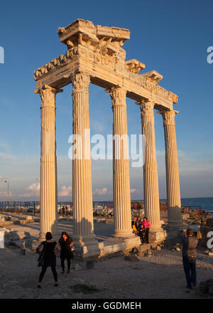 Apollo-Tempel in Side, Antalya, Türkei Stockfoto