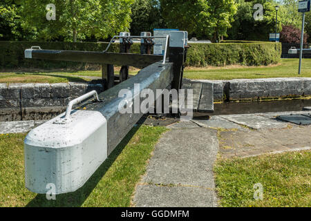 Schleuse in Cloondara Longford, Irland Stockfoto