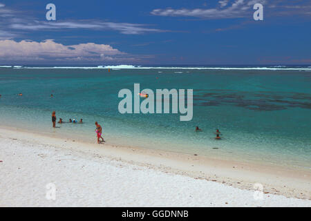 Strand und Meer. Lagune Hermitage, Reunion Stockfoto