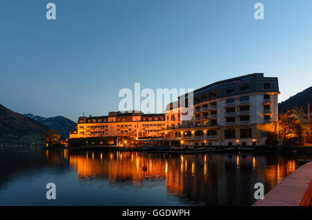 Zell am See: Grand Hotel am See Zeller See, Österreich, Salzburg, Pinzgau Stockfoto