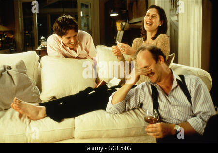 NOTTING HILL / Notting Hill England 1999 / Roger Michell HUGH GRANT (William Thacker), GINA MCKEE (Bella), TIM MCINNERNY (Max), in der Film-Romanze "Notting Hill", 1999. Regie: Roger Michell aka. Notting Hill Stockfoto