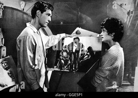 DAS NARRENSCHIFF / Ship of Fools USA 1965 / Stanley Kramer Szene Mit GEORGE SEGAL (der Maler David) Und ELIZABETH ASHLEY (Jenny Brown). Regie: Stanley Kramer aka. Narrenschiff Stockfoto