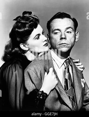 EHEKRIEG Adams Rippe USA 1949 / George Cukor Szene Mit JUDY HOLLIDAY (Doris Attinger) Und TOM EWELL (Warren Francis Attinger). Regie: George Cukor aka. Adams Rippe Stockfoto