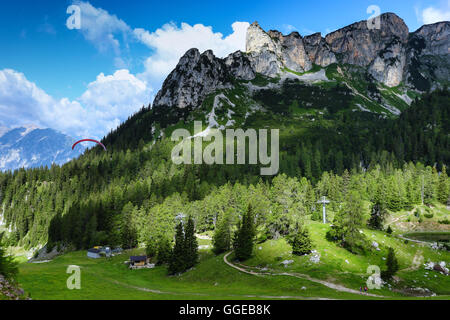 Berglandschaft in den Alpen, Region Achensee, Tirol, Österreich Stockfoto