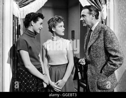 WENN DER WEISSE FLIEDER WIEDER BLÜHT / Deutschland 1953 / Hans Deppe NINA VON POREMBSKY (Barbara), ROMY SCHNEIDER (Evchen), WILLY FRITSCH (Willy Forster) Regie: Hans Deppe Stockfoto