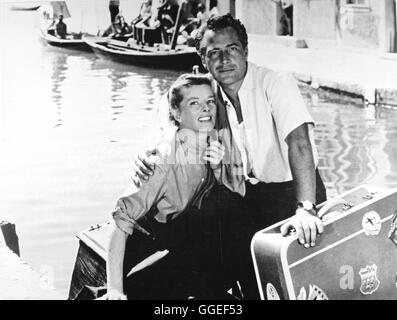 TAUM hatte LEBENS / Summer Madness, Sommer GB/USA 1955 / David Lean Szene Mit KATHARINE HEPBURN (Jane Hudson) Und ROSSANO BRAZZI (Renato de Rossi). Regie: David Lean aka. Summer Madness, Sommer Stockfoto