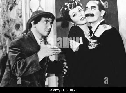 EINE NACHT IN CASABLANCA / eine Nacht in Casablanca USA 1946 / Archie Mayo CHICO MARX, LISETTE VEREA, HARPO MARX, in "A Night in Casablanca", 1946-Regie: Archie Mayo aka. Eine Nacht in Casablanca Stockfoto