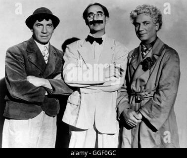 EINE NACHT IN CASABLANCA / eine Nacht in Casablanca USA 1946 / Archie Mayo THE MARX BROTHERS - CHICO, GROUCHO, HARPO - in "A Night in Casablanca", 1946-Regie: Archie Mayo aka. Eine Nacht in Casablanca Stockfoto