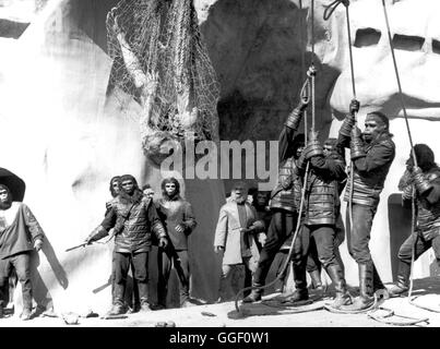 PLANET DER AFFEN / Planet Of The Apes USA 1967 / Franklin J. Schaffner Filmszene aus "Planet der Affen", 1967. Regie: Franklin J. Schaffner aka. Planet der Affen Stockfoto