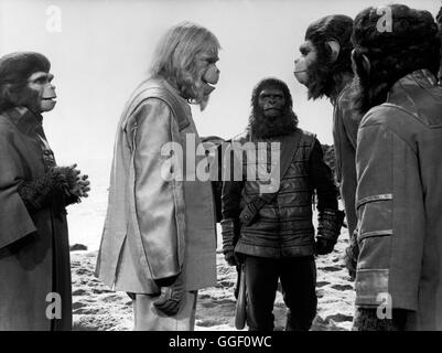 PLANET DER AFFEN / Planet Of The Apes USA 1967 / Franklin J. Schaffner Filmszene aus "Planet der Affen", 1967. Regie: Franklin J. Schaffner aka. Planet der Affen Stockfoto