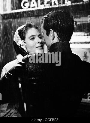 LIEBEN SIE BRAHMS? / Auf Wiedersehen wieder USA 1961 / Anatole Litvak INGRID BERGMAN, ANTHONY PERKINS in "Lieben Sie Brahms', 1960. Regie: Anatole Litvak aka. Auf Wiedersehen wieder Stockfoto